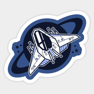 Spacecraft Shooter Sticker